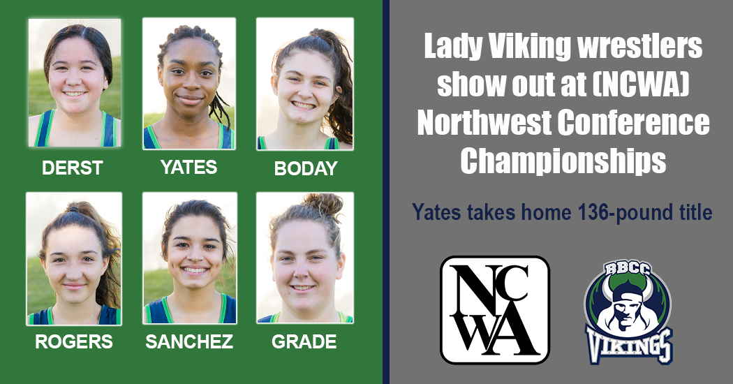 Lady Vikings wrestling has good showing at Northwest Conference Championships.