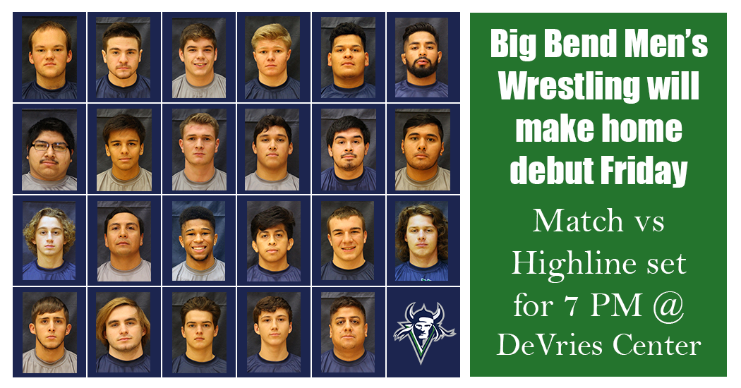 The Big Bend Men's Wrestling program will be in action for the first time since the 1994-95 season this Friday beginning at 7 p.m. inside the Peter C. DeVries Center.
